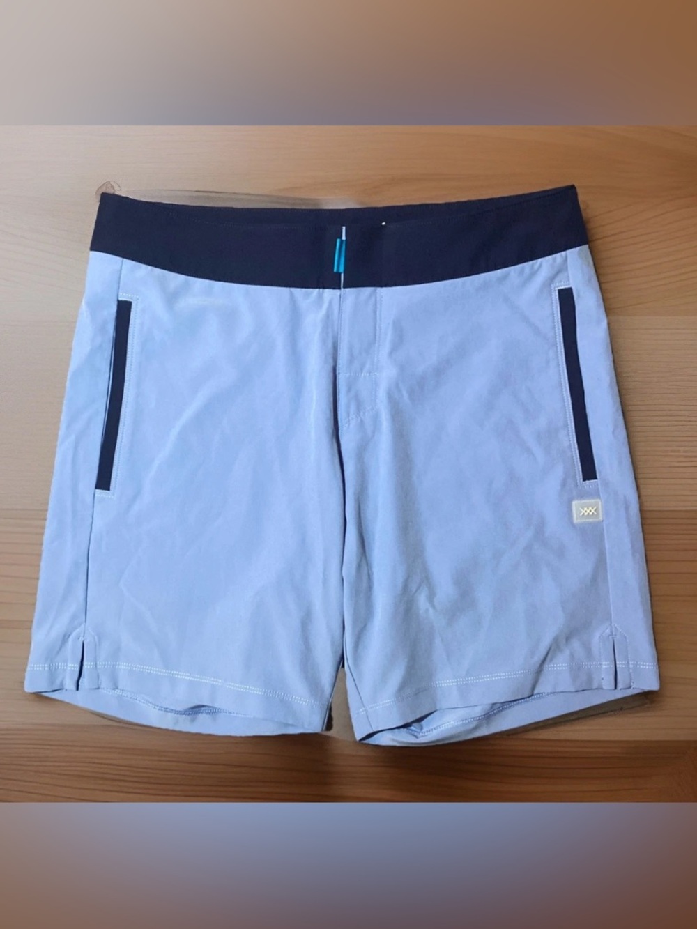 Rhone Men's Blue 7” Inseam Quick-Dry Swim Trunk Size 30 Board Short Outdoor
